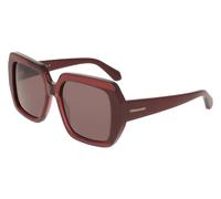 Occhiali da Sole FERRAGAMO SF2081S 654 OPALINE RED/BURGUNDY 56/17/145 Donna