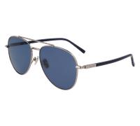 Occhiali da Sole FERRAGAMO SF316S 021 LIGHT RUTHENIUM/BLUE 61/16/145 Uomo
