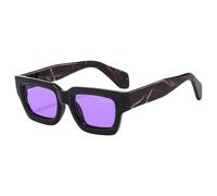 Occhiali Da Sole For Uomo E Donna For La All'aperto Decorativi Quadrati Con Montatura Piccola For Le Vacanze 6522(Purple)