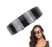 Occhiali da sole futuristici Cyclope - Occhiali avvolgenti senza montatura | Occhiali protettivi UV alla moda, occhiali cibernetici per stile moderno, occhiali da sole leggeri senza montatura