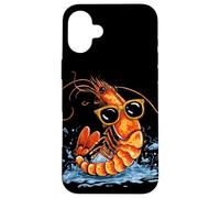 Occhiali da sole gamberetti costume per gli amanti dei frutti di mare e gamberetti Custodia per iPhone 16 Plus