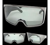 Occhiali Da Sole Giganti Grigi Con Telaio Futuristico A Rete Per Festa