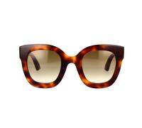 Gucci GG0208S Design Occhiali da Lettura Tartaruga Havana Oro CAT Occhio 49mm