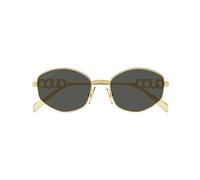 OCCHIALI DA SOLE GUCCI GG1802S (001) oro con lenti grigie e logo astine occhiali da sole