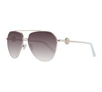 Occhiali Da Sole Guess GF6140 32F 62Mm - Oro/Bianco/Marrone Gradiente Pilota