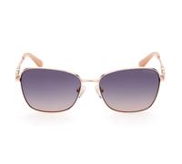 Occhiali Guess GU7884 giallo con lenti a specchio blu donna
