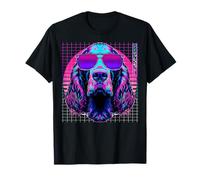 Occhiali da Sole Irish Setter Dog Vaporwave Estetica Maglietta