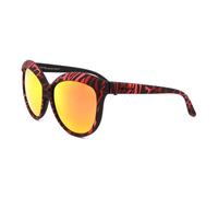 ITALIA INDEPENDENT 0092-ZEF-053 Occhiali da Sole, Multicolore (Rojo/Nero), 58.0 Donna