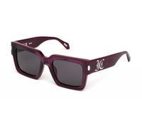 Just Cavalli Sjc108v Occhiali Da Sole Unisex Viola Squadrato Grigio 53mm