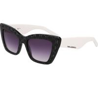 Karl Lagerfeld Donna KL6158S 006 Occhiali da sole Acetato Nero Cat Eye Normale Normale