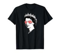 Occhiali da sole La regina Elizabeth II Inglese Meme Maglietta