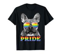Occhiali da Sole LGBT con Bandiera Arcobaleno LGBTQ Bulldog Gay Pride Francese Maglietta