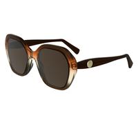 Longchamp Lo759s N Occhiali Da Sole Donna Marrone Geometrico Marrone 54mm