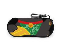 Occhiali da sole Lucky Black Cat Custodia morbida Cerniera in neoprene portatile ultraleggera con custodia per occhiali con clip da cintura