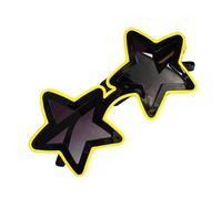 Occhiali da sole luminosi a forma di stella, occhiali da sole trasparenti per feste, design con , montatura colorata con illuminazione a LED, per carnevale, giardino, casa, festival, uso