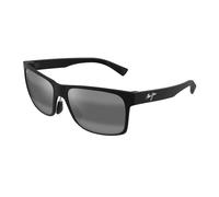Maui Jim Hoopili Sunglasses, Nero Opaco, 58-17-145 Unisex-Adulto