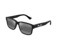 Maui Jim Kuniahi AF Sunglasses, Nero Opaco, 58-16-145 Unisex-Adulto