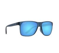 Maui Jim Occhiali da sole da uomo Pailolo con lenti polarizzate brevettate, Opaco Navy/Blu Hawaii Polarizzato, Large
