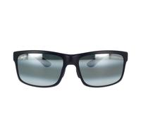 Maui Jim Occhiali da Sole, Grey Pokowai Arch Black M, 58 Unisex-Adulto