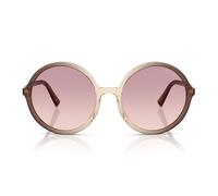 Miu Miu Donna Miu Miu MU B02S 25G40S Occhiali da sole Acetato Marrone Marrone Rotonda Normale Sfumato