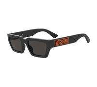 Moschino Uomo MOS166/S 003/IR Occhiali da sole Acetato Nero-opaco Grigio Squadrata