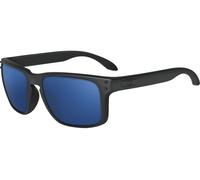 Occhiali Da Sole Oakley Sport Holbrook Nero Opaco Con Ice Iridium OO9102-28 55Mm