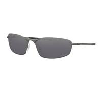 Oakley Uomo Oakley OO4141 WHISKER 414101 Occhiali da sole Metallo Nero Grigio Rotonda Normale Prizm