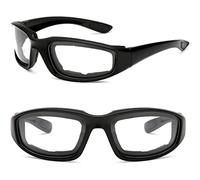 Occhiali da sole, occhiali da moto alla moda da corsa antivento vintage da uomo e da donna occhiali di sicurezza occhiali da sole protezione for gli occhi-1 pz lente trasparente(1pc Clear Lense)