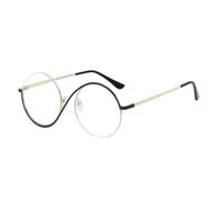 Occhiali Da Sole - Occhiali Da Sole A Mezza Telaio In Metallo | Città Da Sole Con Protezione UV Su Lenti Prescrizione | Eyeglass Con Blocchi UV | Occhiali Da Sole Protezione UV | L, Anello in oro