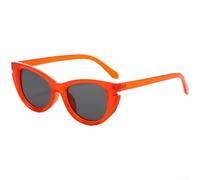 Occhiali da sole ovali da donna Cat Eye Trendy protezione UV Occhiali da sole Non solo il design semplice e compatto rende la montatura spessa molto delicata (C)