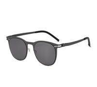 Occhiali da sole ovali in metallo da uomo e da donna, anti-UV, vintage, senza viti, per il tempo libero, con protezione solare, C6, 150 * 153 * 50mm