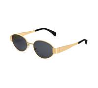 Occhiali da sole ovali retrò per donne uomini alla moda piccoli rotondi montatura in metallo, occhiali da sole dal design classico UV400, Blackm