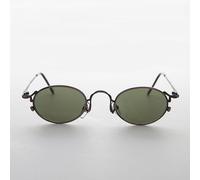 Occhiali Da Sole Ovali Steampunk Vittoriano Vintage In Rame / Verde - Beatrice