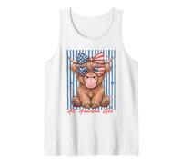 Occhiali da Sole Patriotic Highland Cow Pink Bubble Canotta
