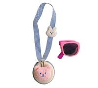 Occhiali da sole per bambini | Occhiali da sole pieghevoli | Occhiali da sole pieghevoli per bambini con blocco UV con cordino per campeggio, picnic, escursionismo, rosa, Refer to description