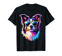 Occhiali da Sole per Cani Border Collie Pop Art Border Collie Lover Maglietta