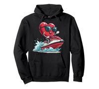 Occhiali da Sole per San Valentino Jet Ski Heart Jet Ski Felpa con Cappuccio