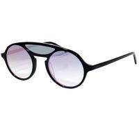 Occhiali da sole per uomo donna firmati lenti sfumate blu azzurre tondi vintage