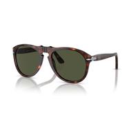 Persol Uomo PO0649 24/31 Occhiali da sole Acetato Tartaruga Verde Pilot Normale