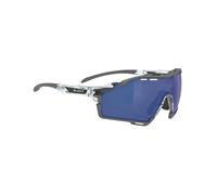 Occhiali Rudy Project Cutline grigio brillante con lenti RP Optics Multilaser blu scuro