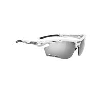 Occhiali Rudy Project Propulse bianco brillante con lenti RP Optics Laser nero
