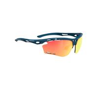 Occhiali Rudy Project Propulse blu scuro opaco con lenti RP Optics Multilaser arancione