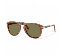 Persol Occhiali da sole uomo Po0714sm Steve McQueen Aviator, Terra Di Siena/Verde Polarizzato, 54 mm