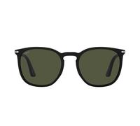 Persol Unisex PO3316S 95/31 Occhiali da sole Acetato Nero Verde Rotonda Normale