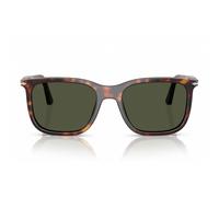 Persol Unisex Persol PO3357S RENZO 24/31 Occhiali da sole Acetato Tartaruga Verde Squadrata Normale