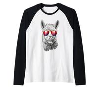Occhiali da Sole peruviani Divertenti Alpaca Cool Lama Perù Maglia con Maniche Raglan