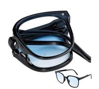 Occhiali da sole pieghevoli polarizzati - Occhiali da sole alla moda quadrati | Occhiali da sole leggeri alla moda, lenti portatili, occhiali di protezione UV da donna, occhiali da sole da guida per