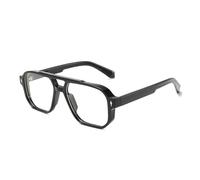 Occhiali da sole pilota a doppio raggio UV400 Occhiali da sole for il commercio estero Uomini e donne Moda retrò(C2black/anti-bluelight)