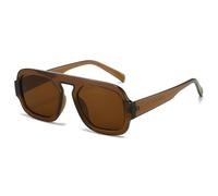 Occhiali da sole pilota montatura PC minimalista design ritmico UV400 protezione per stile urbano accessorio moda unisex regalo, Tè/Tutto Teal