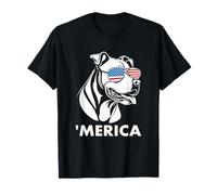 Occhiali da sole Pitbull Terrier 4 luglio Merica Maglietta